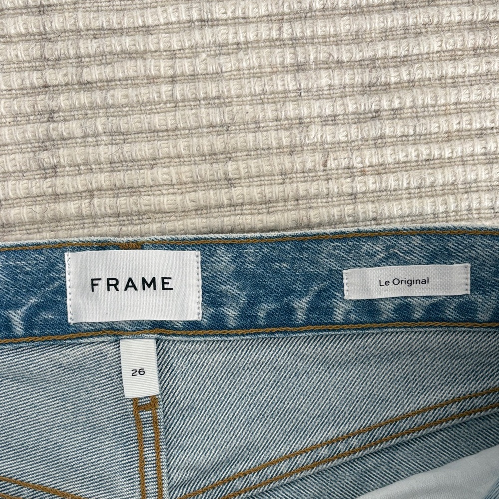 Frame Light Blue Distressed Women Jeans - Picture 2 of 7